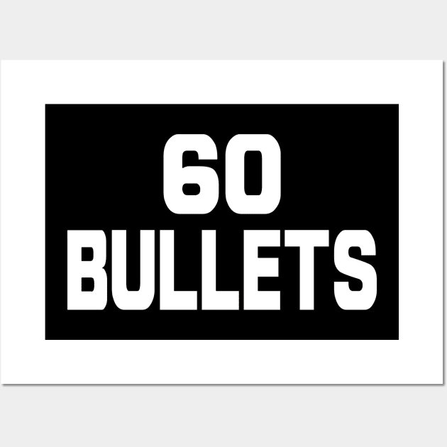 60 Bullets Wall Art by Thinkblots